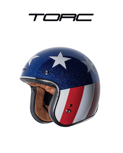 TORC 토크 T-50 캡틴 베가스 RWB 오픈페이스 클래식 헬멧